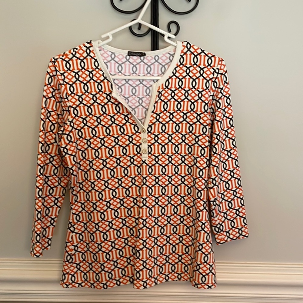 J.McLaughlin 3/4 length shirt size XS